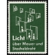 Licht über Mauer und Stacheldraht