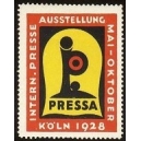 Köln 1928 Pressa Internat. Presse Ausstellung (gezähnt)