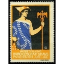 München 1913 Ausstellung Büro und Geschäftshaus (blau)