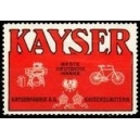 Kayser Nähmaschinen Fahrräder (WK 02)