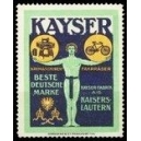 Kayser Nähmaschinen Fahrräder (Mann - blau/grün)