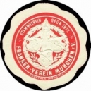 München, Franken Verein (rot auf weiss)