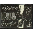 Klagenfurt 10 Jahre Werbusieg 1923/33 (Taube - türkis)