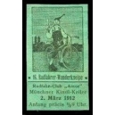 München 1912 16. Radfahrer Wanderkneipe (grün)