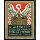 Frankfurt 1913 IV Wettstreit ... Gesang-Vereine (Krone)