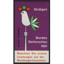 Stuttgart 1961 Bundes Gartenschau Beachten Sie ...