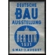 Berlin 1931 Deutsche Bau Ausstellung
