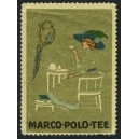 Marco Polo Tee (Frau mit Papagei - gold)