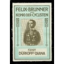 Dürkopp Diana Felix Brunner König der Cyclisten (bleu/noir)