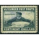 Vlissinger Post Route Kontinent - England (graublau)