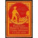 Badischer Bauern-Verein 25 jähr. Jubiläum 1910 (rot)