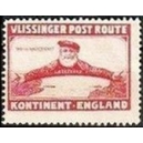 Vlissinger Post Route Kontinent - England (rot)