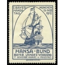 München 1912 I. Bayer. Hansa Tag ... (blauschwarz)