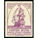 München 1912 I. Bayer. Hansa Tag ... (violett)