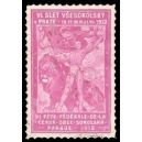 Prague 1912 VI. Fête Fédérale Ceska Obec Sokolska (violett)