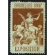Bruxelles 1897 Exposition (Trompeterin - braun türkiser Rand)