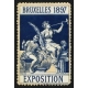 Bruxelles 1897 Exposition (Trompeterin - dunkelblau rosa Rand)