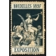 Bruxelles 1897 Exposition (Trompeterin - dunkelgrün rosa Rand)