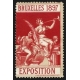 Bruxelles 1897 Exposition (Trompeterin - dunkelrot grauer Rand)