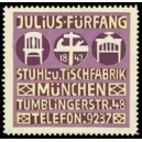 Fürfang Stuhl- u. Tischfabrik München (lila)