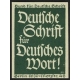 Deutsche Schrift für Deutsches Wort ! (grün)