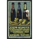 Neumeyer Flaschenbier-Versand Actienbrauerei z. Hasen Augsburg